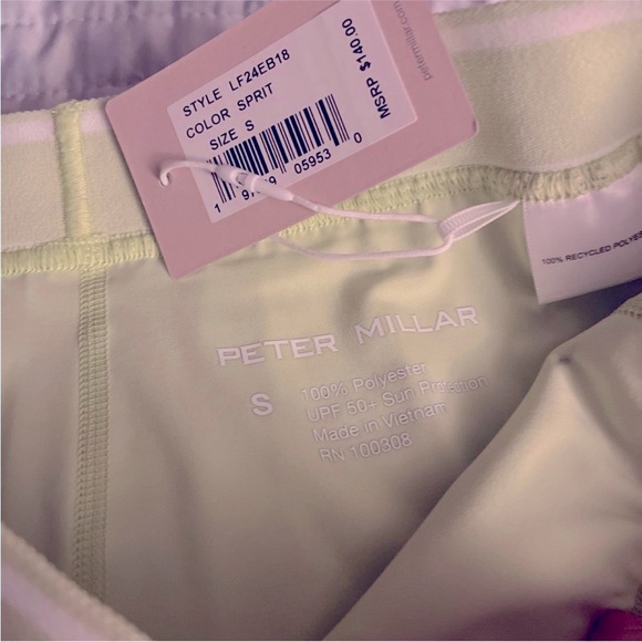 Peter Millar Chartreuse Pleated Mini Skirt - Picture 5 of 5